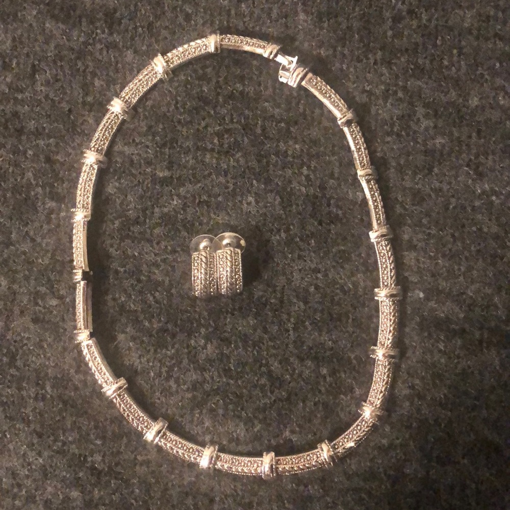 Necklace and earrings